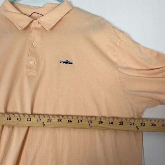 Patagonia Polo Shirt Mens Size XL Light Orange 100% Organic Cotton Lightweight - Picture 5 of 12
